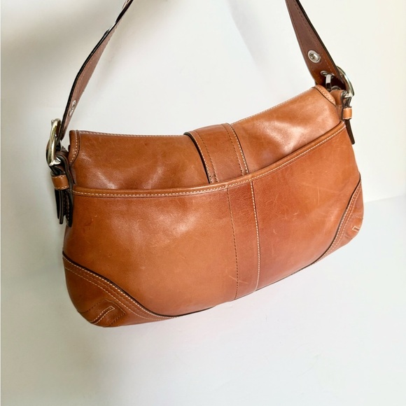 Coach Soho Leather F10192 Vintage Y2K British Tan Shoulder Bag - Picture 5 of 9